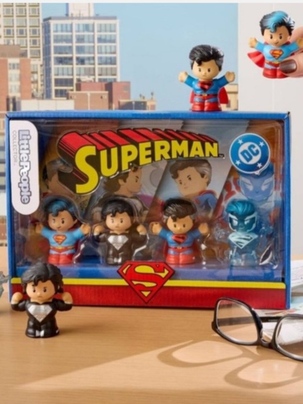 Little People Superman Through the Ages Mini Figures